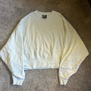 Large light teal oversized Nike crew neck sweatshirt